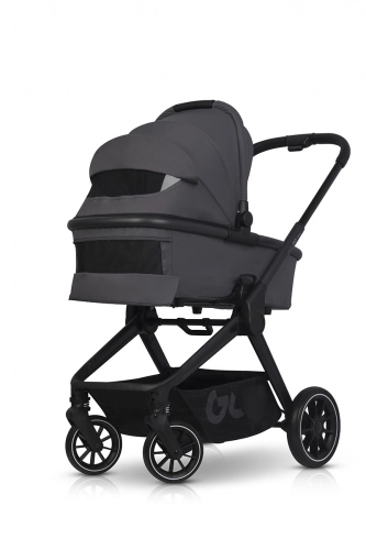 EasyGo Reva Cloudy Gray Bērnu rati 2in1