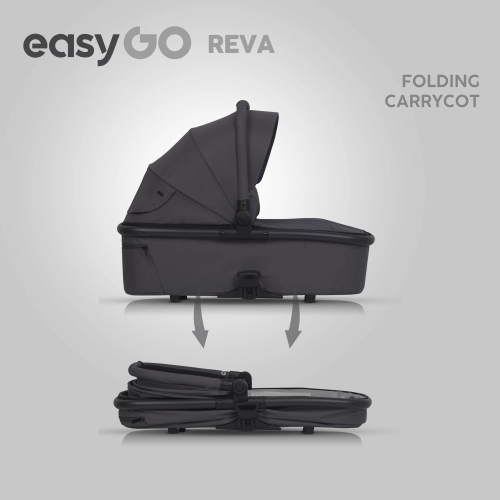 EasyGo Reva Cloudy Gray Bērnu rati 2in1