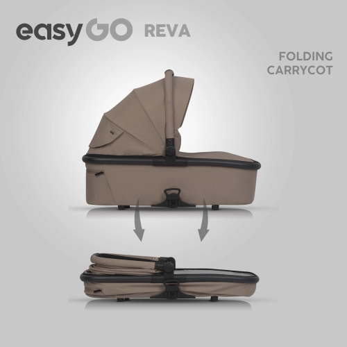 EasyGo Reva Golden Beige Bērnu rati 2in1