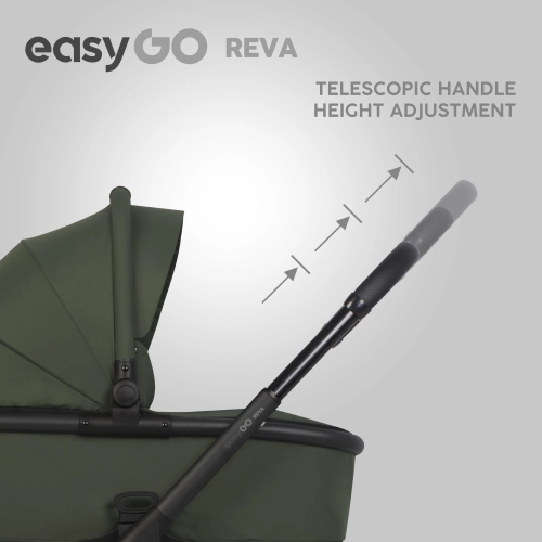 EasyGo Reva Jungle Green Bērnu rati 2in1