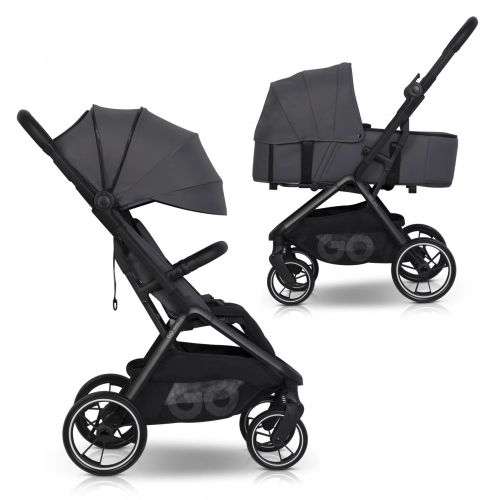 EasyGo Zoya Cloudy Gray Bērnu rati 2in1