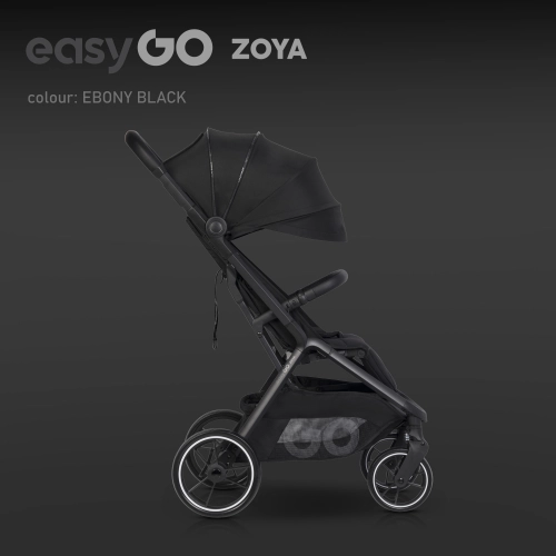 EasyGo Zoya Ebony Black Pastaigu rati
