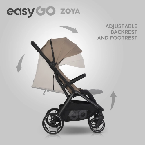 EasyGo Zoya Golden Beige Pastaigu rati