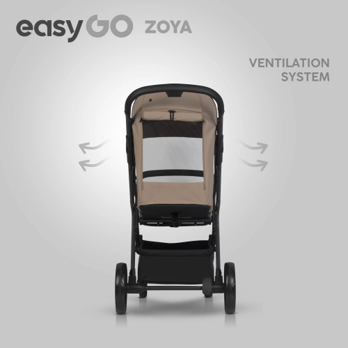 EasyGo Zoya Golden Beige Pastaigu rati