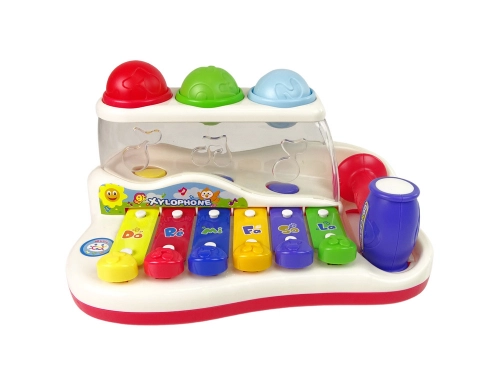 Educational Dulcimer for Toddler Hammer Colourful Balls