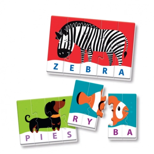 Educational Game Puzzle: My First Words Play and Learn Polish Language Clementoni 50770