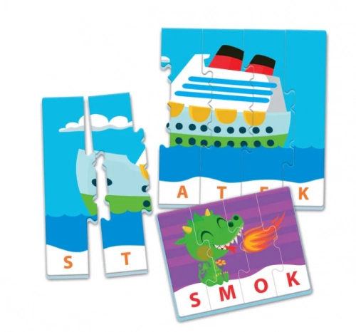 Educational Game Puzzle: My First Words Play and Learn Polish Language Clementoni 50770