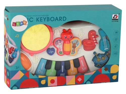 Educational Piano Keys Instruments Butterflies Educational Music Panel