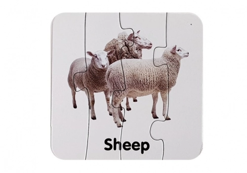 Educational Puzzle Wild Animals Puzzle 10 English Connections