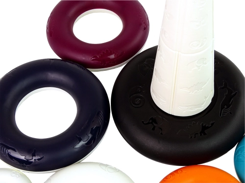 Educational Pyramid with Hoops Duckie Wheel