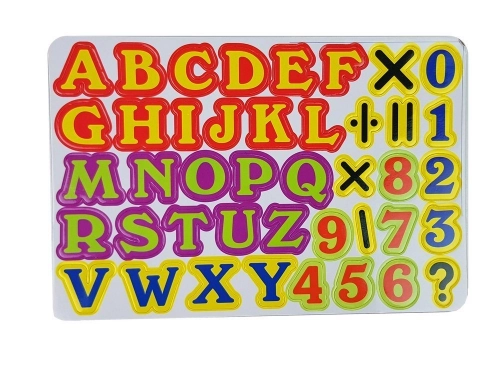 Educational Table with Projector Chair Crayons Magnets Letters and Numbers