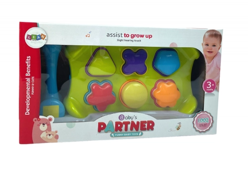 Educational Two-Sided Hammer Punching Sorter Blocks Shapes