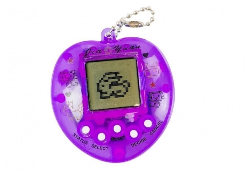 Electronic Animal Tamagotch Purple with short chain