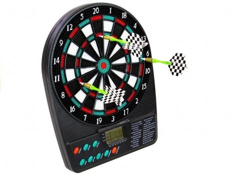 Electronic Dartboard Led Score Display Dart Board 18 Games 3 Darts 12 Spare Tips