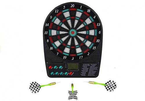 Electronic Dartboard Led Score Display Dart Board 18 Games 3 Darts 12 Spare Tips