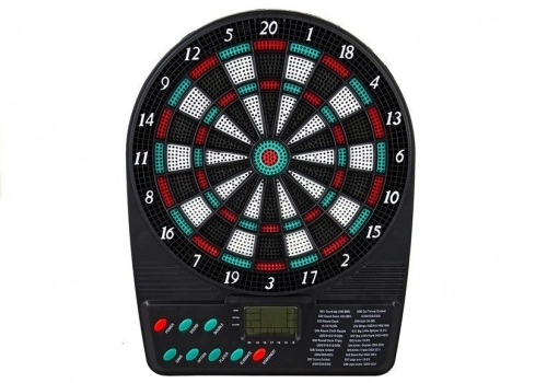 Electronic Dartboard Led Score Display Dart Board 18 Games 3 Darts 12 Spare Tips