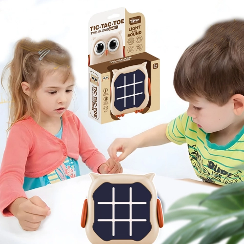 Electronic Game 3in1 Tic Tac Toe Memory Owl Beige