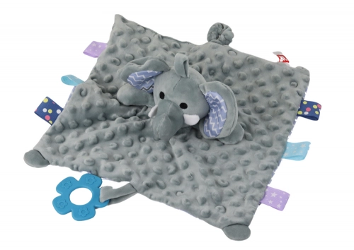 Elephant Plush Cuddly Toy Blanket Tubs Teether Rattle