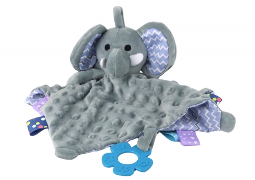 Elephant Plush Cuddly Toy Blanket Tubs Teether Rattle