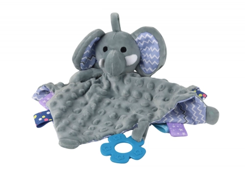 Elephant Plush Cuddly Toy Blanket Tubs Teether Rattle