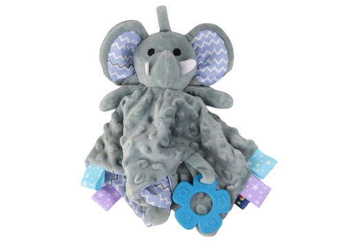 Elephant Plush Cuddly Toy Blanket Tubs Teether Rattle