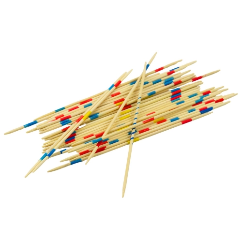 Family Game of Dexterity Wooden Mikado Pick-Up Sticks 41 pcs.