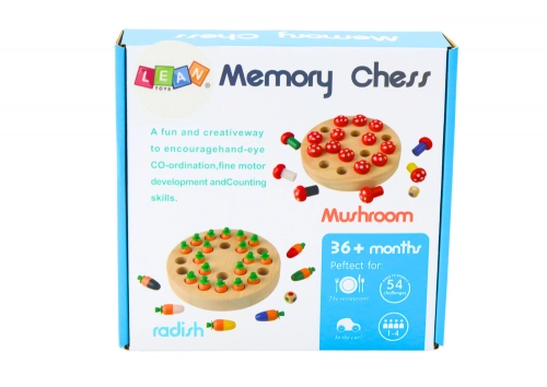 Family Memory Game Carrots Wooden
