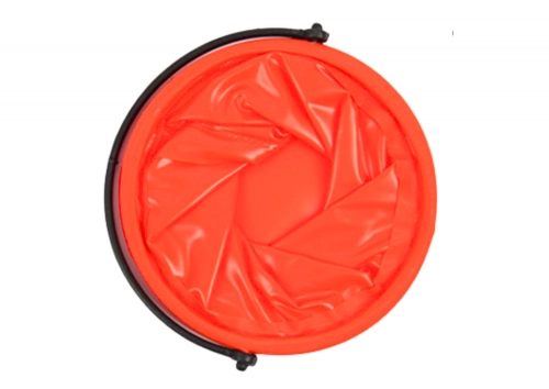 Folding Bucket Multifunctional PVC For Water Orange