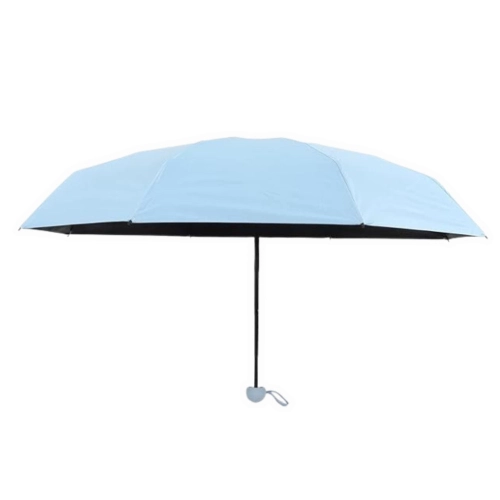 Folding Pocket Umbrella with UV Protection UPF 50+ Case Blue 90 cm