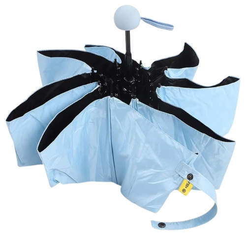 Folding Pocket Umbrella with UV Protection UPF 50+ Case Blue 90 cm
