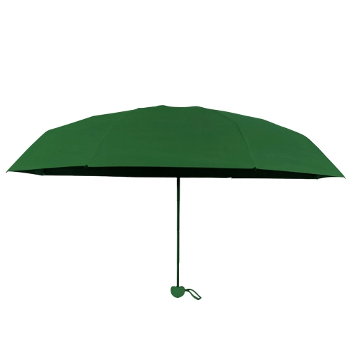 Folding Pocket Umbrella with UV Protection UPF 50+ Green Case 90 cm