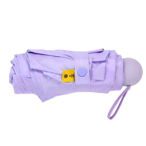 Folding Pocket Umbrella with UV Protection UPF 50+ Purple Case 90 cm
