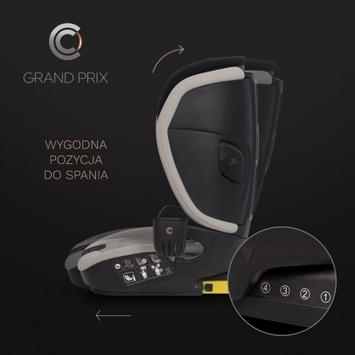 Fotelik samochodowy Cavoe Grand Prix Taupe