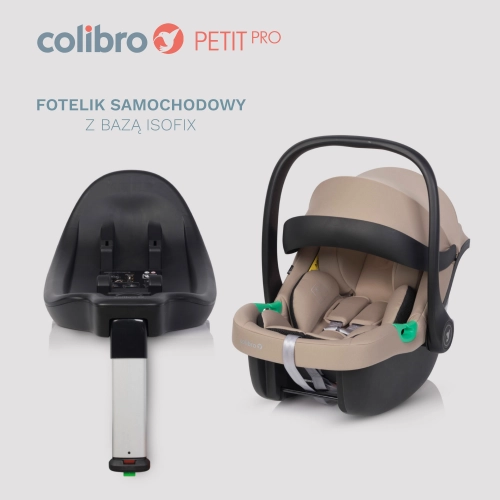Colibro Petit Pro Camel + Isofix bāze Bērnu autosēdeklis 0-13 kg