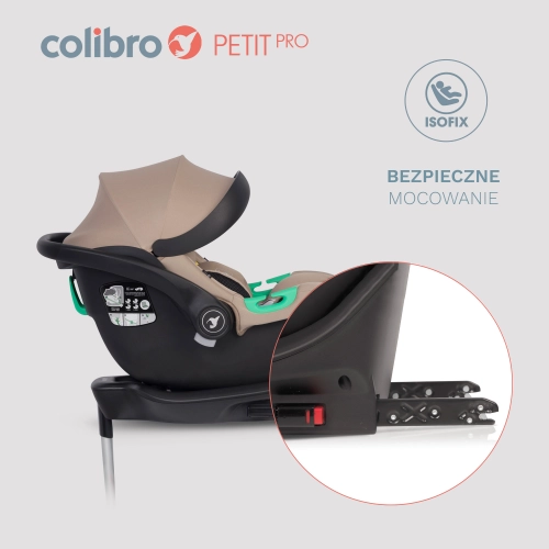 Colibro Petit Pro Camel + Isofix bāze Bērnu autosēdeklis 0-13 kg