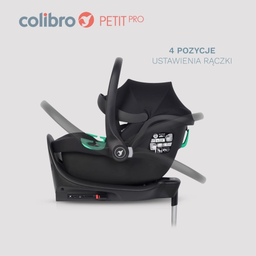 Colibro Petit Pro Onyx + Isofix bāze Bērnu autosēdeklis 0-13 kg