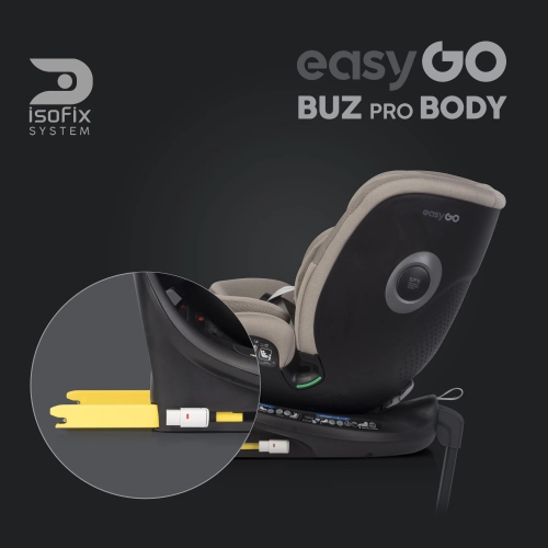 EasyGo Buz Pro Body Taupe Bērnu autosēdeklis 0-36 kg