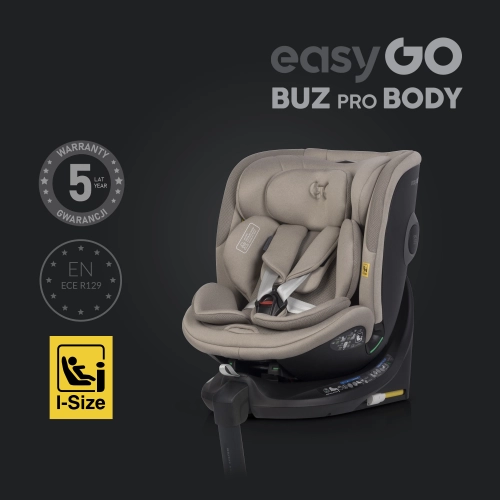 EasyGo Buz Pro Body Taupe Bērnu autosēdeklis 0-36 kg