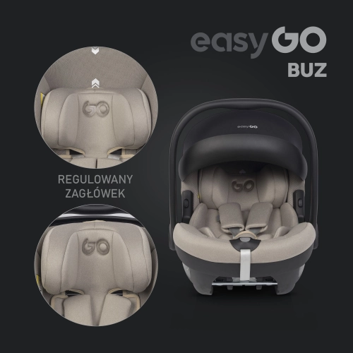 EasyGo Buz Taupe Bērnu autosēdeklis 0-13 kg