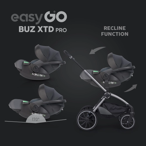Fotelik samochodowy EasyGo Buz Xtd Pro Granito