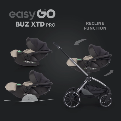 Fotelik samochodowy EasyGo Buz Xtd Pro Taupe