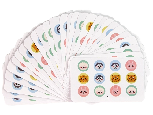 Four Colours Animals Two-Sided Puzzle Wooden Educational Game