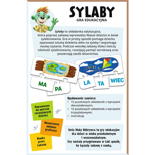 GAME - Syllables / Little Explorer Trefl 02813