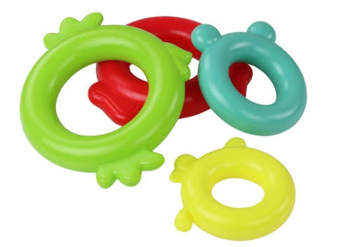 Giraffe Pyramid Puzzle 13 Circles Colorful 43cm x 18cm x 18cm