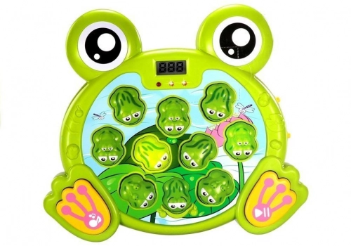 Glowing Frogs with a Hammer Arcade Game