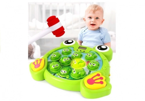 Glowing Frogs with a Hammer Arcade Game