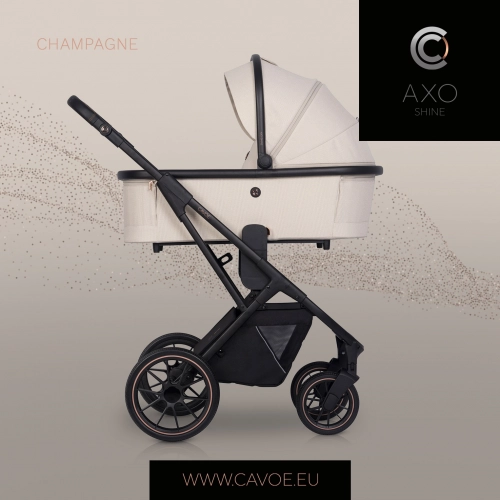 Gondola do wózka dziecięcego Cavoe Axo Shine Champagne