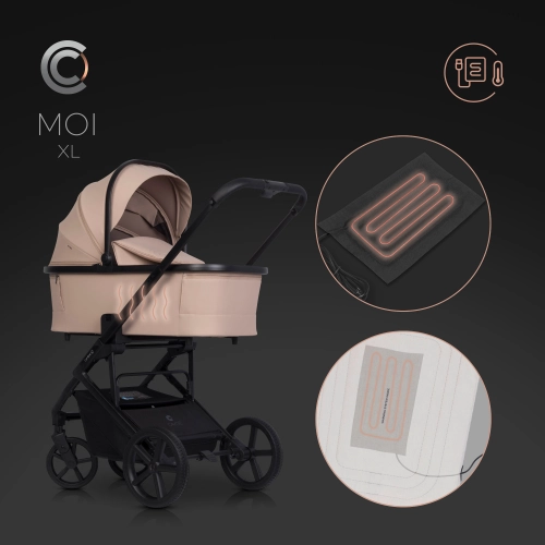 Gondola do wózka dziecięcego Cavoe Moi XL Macaroon