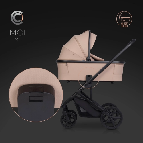Gondola do wózka dziecięcego Cavoe Moi XL Macaroon