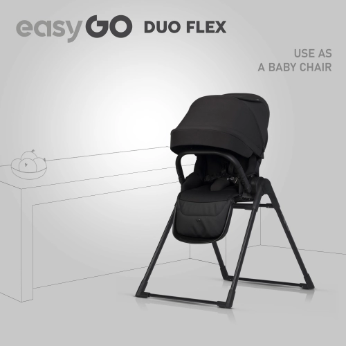 Gondola do wózka dziecięcego EasyGo Duoflex Ebony Black